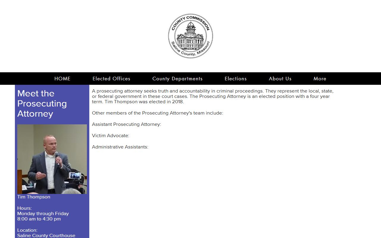 Saline County Prosecuting Attorney court charge records after arrest